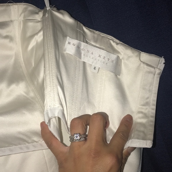 Romona Keveza Collection Wedding Gown, Size 4 EUC - Picture 7 of 8